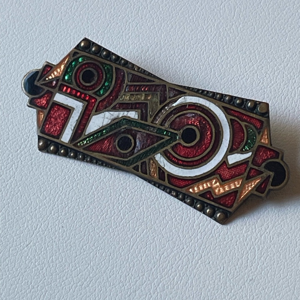 Pierre Bex style vintage art deco brooch